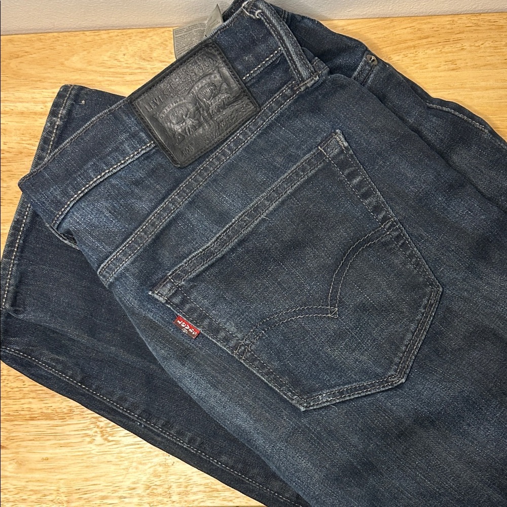 Levi's Men's Dark Indigo Straight Jeans